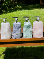 Clear Quartz Soap/Lotion Dispenser