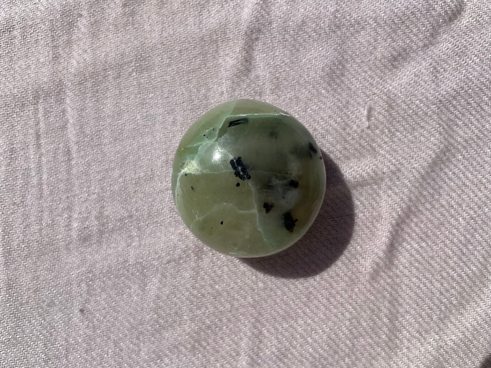Garnierite Palm/Worry Stones - Green Moonstone (Small)